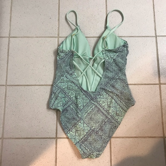 Boho Crisscross Back One Piece - Picture 3 of 5